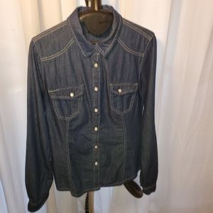 Jean long sleeve shirt